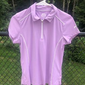 Lilac women’s golf shirt